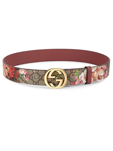 floral bloom gucci belt|brown Gucci belt women.